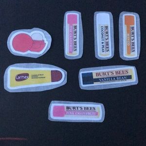 Handmade chapstick stickers